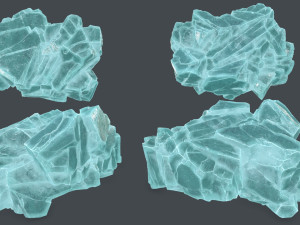 Ice rocks 3D Model