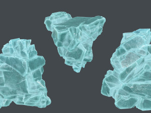 Ice rocks 3D Model