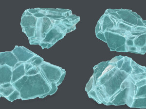 Ice rocks 3D Model
