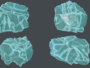 Ice rocks 3D Model