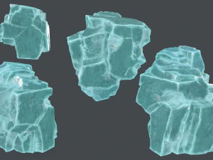 Ice rocks 3D Model