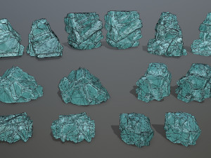Ice rocks 3D Model