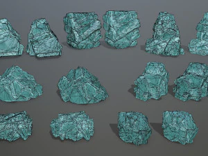 Ice rocks 3D Model