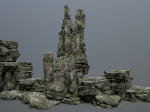 Cliff rocks 3D Model