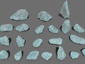 Ice rocks 3D Модель