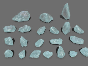 Ice rocks Model 3D