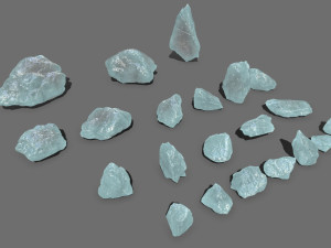 Ice rocks Model 3D