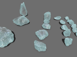 Ice rocks Model 3D