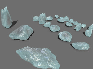Ice rocks Model 3D
