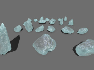 Ice rocks Model 3D