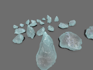 Ice rocks Model 3D
