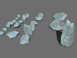 Ice rocks Model 3D