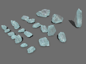Ice rocks Model 3D