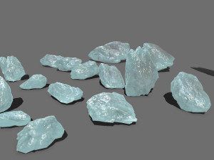 Ice rocks Model 3D