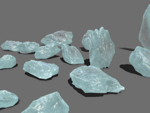 Ice rocks Model 3D