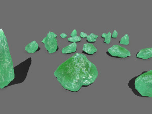 Ice rocks 3D Model