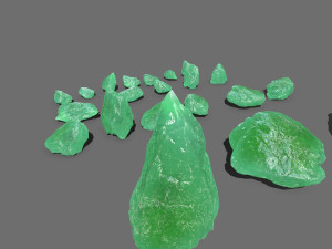 Ice rocks 3D Model