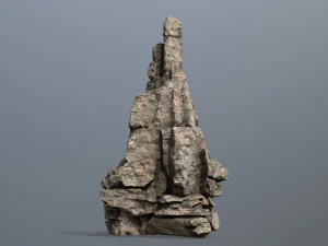 사막의 바위 3D 모델