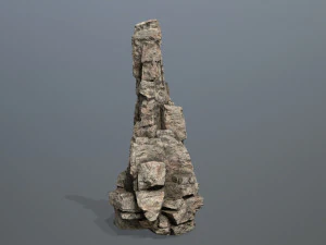 사막의 바위 3D 모델