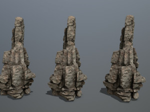 Desert rocks Model 3D