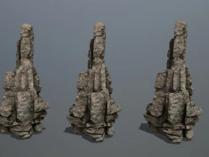 사막의 바위 3D 모델