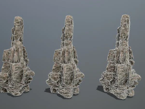 사막의 바위 3D 모델