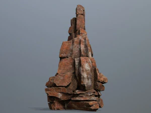 रेगिस्तानी चट्टानें 3D मॉडल