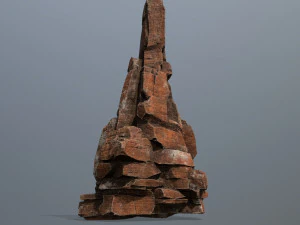 रेगिस्तानी चट्टानें 3D मॉडल