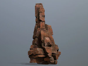 रेगिस्तानी चट्टानें 3D मॉडल