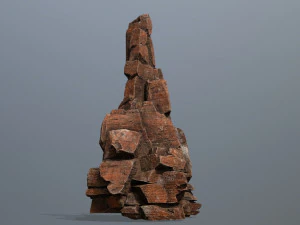 रेगिस्तानी चट्टानें 3D मॉडल