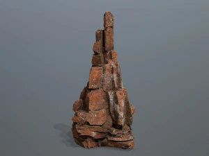 रेगिस्तानी चट्टानें 3D मॉडल