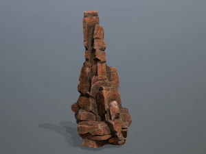 रेगिस्तानी चट्टानें 3D मॉडल