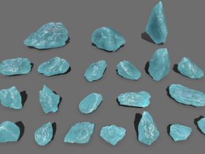 Ice rocks 3D Model