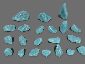 Ice rocks 3D Model