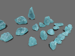 Ice rocks 3D Model