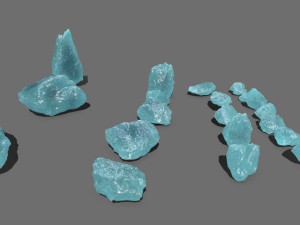 Ice rocks 3D Model