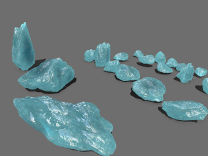 Ice rocks 3D Model
