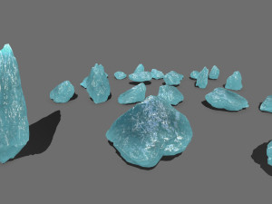 Ice rocks 3D Model