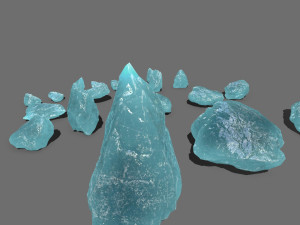Ice rocks 3D Model