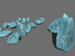 Ice rocks 3D Model