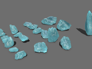 Ice rocks 3D Model