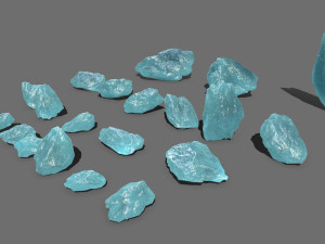 Ice rocks 3D Model