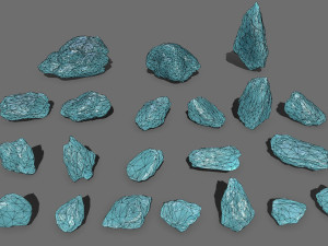 Ice rocks 3D Model