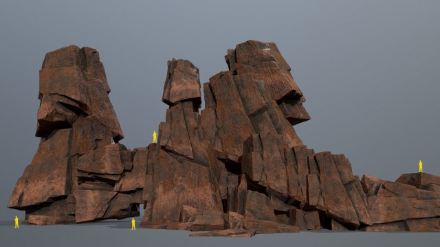 Desert rocks 3D मॉडल .c4d .max .obj .3ds .fbx .stl .blend 