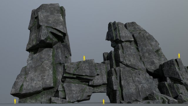 Cliff rocks Modèle 3D .c4d .max .obj .3ds .fbx .stl .blend 