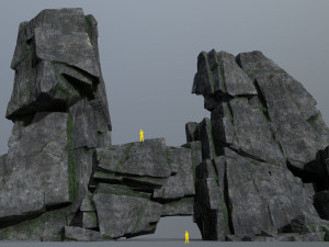 Cliff rocks 3D Модель