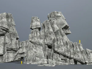 सफेद चट्टान 3D मॉडल