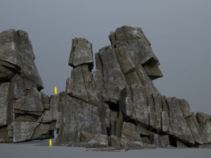 Cliff rocks 3D Model