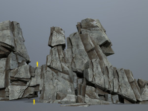 Cliff rocks Model 3D