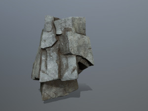 Cliff rocks Model 3D